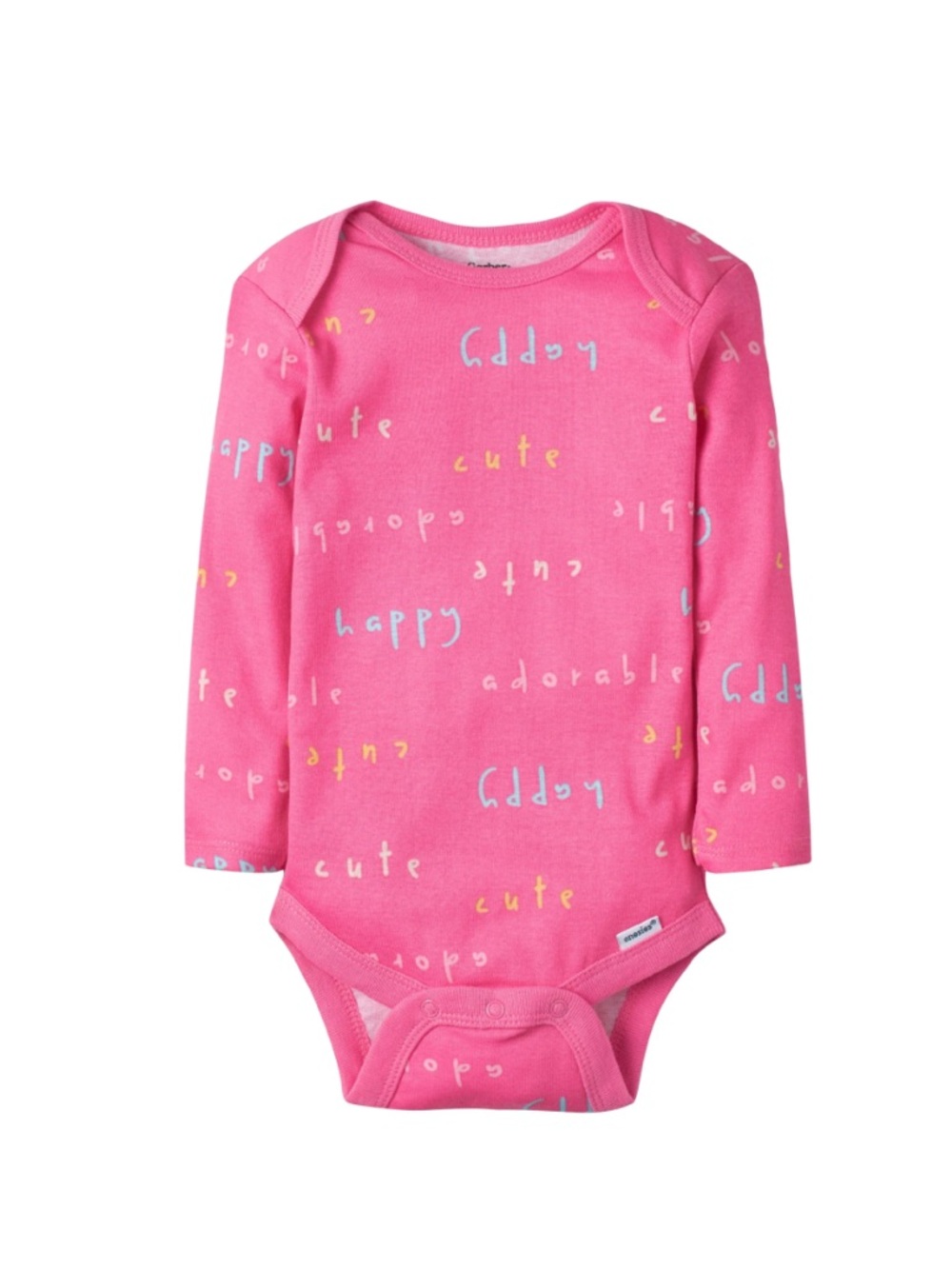 Gerber Baby Girl 5-Pack Long Sleeve Onesies bodysuits, 0-3mths - Picture 2 of 13